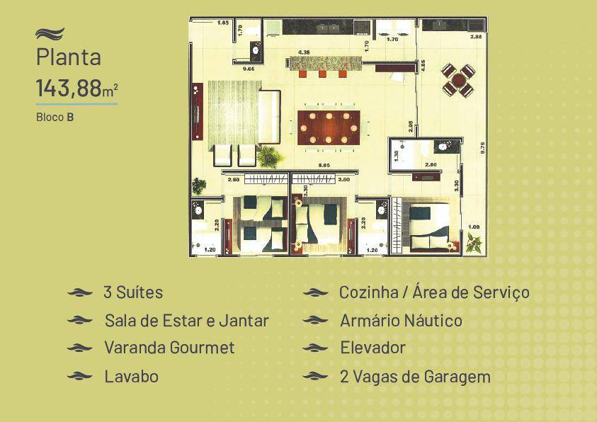 Apartamento à venda com 3 quartos, 144m² - Foto 18