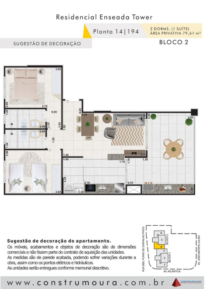 Apartamento à venda com 2 quartos, 79m² - Foto 4