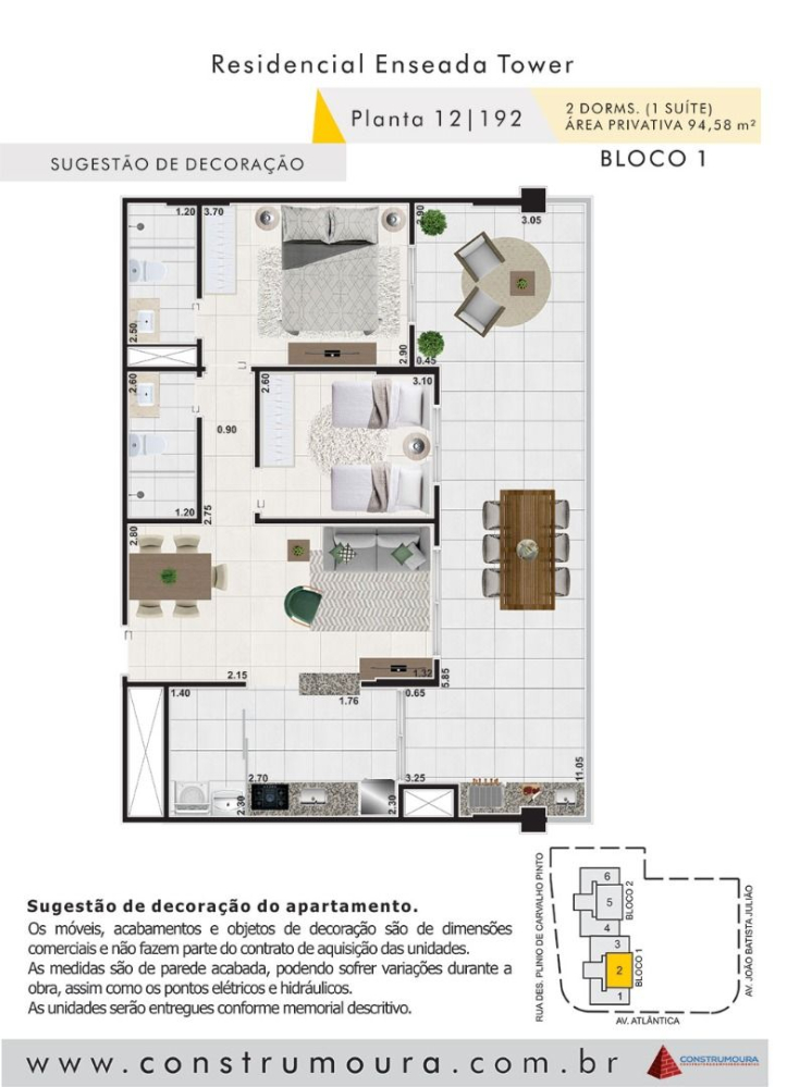 Apartamento à venda com 2 quartos, 94m² - Foto 15