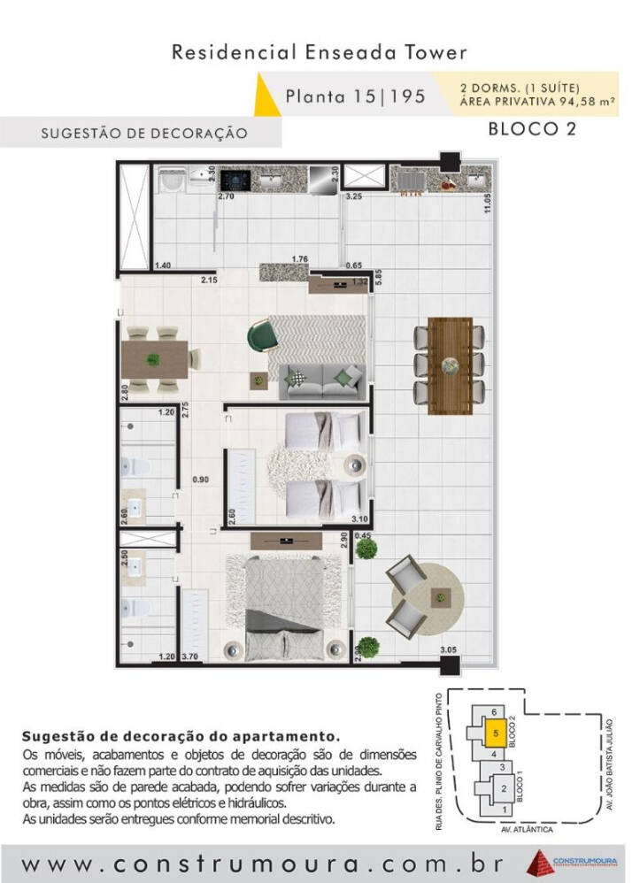 Apartamento à venda com 2 quartos, 94m² - Foto 16