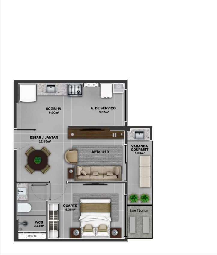 Apartamento à venda com 1 quarto, 50m² - Foto 17