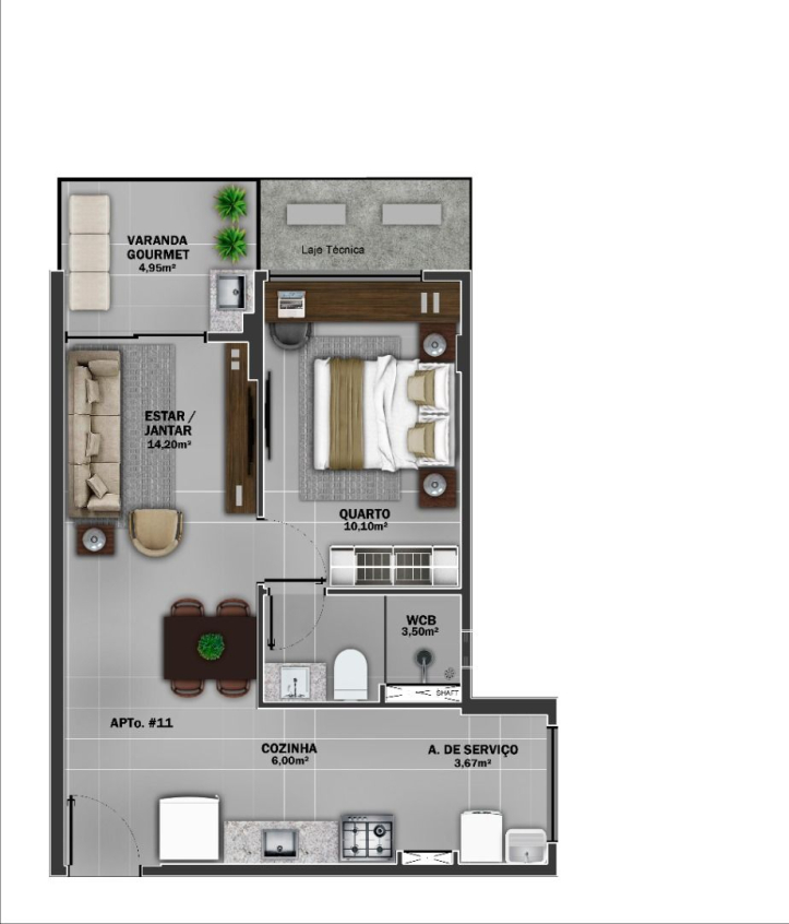 Apartamento à venda com 1 quarto, 50m² - Foto 18