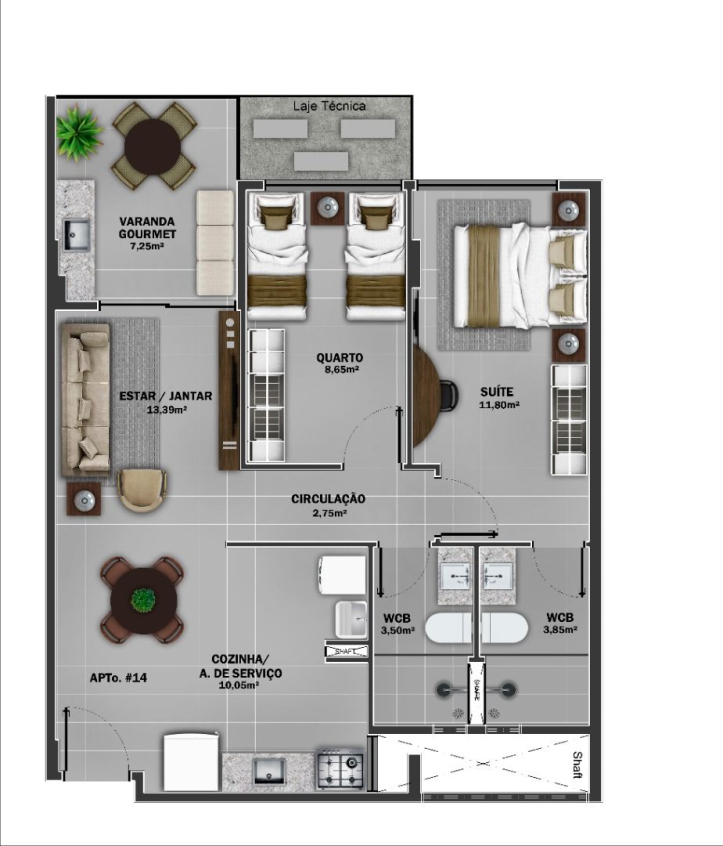 Apartamento à venda com 2 quartos, 70m² - Foto 15