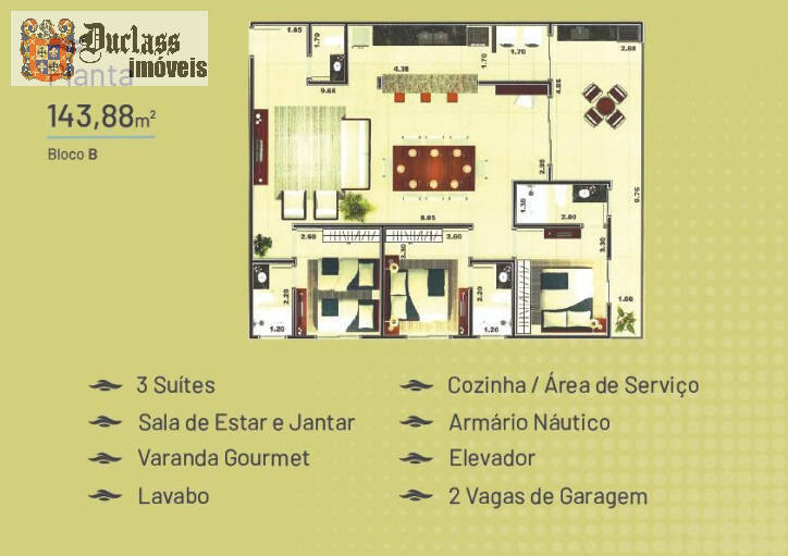 Apartamento à venda com 3 quartos, 143m² - Foto 17