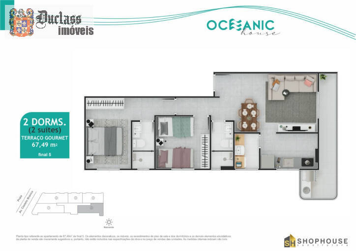 Apartamento à venda com 2 quartos, 67m² - Foto 14