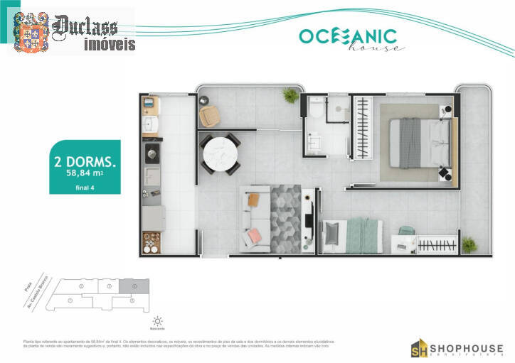 Apartamento à venda com 2 quartos, 58m² - Foto 13