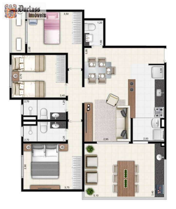 Apartamento à venda com 3 quartos, 103m² - Foto 34