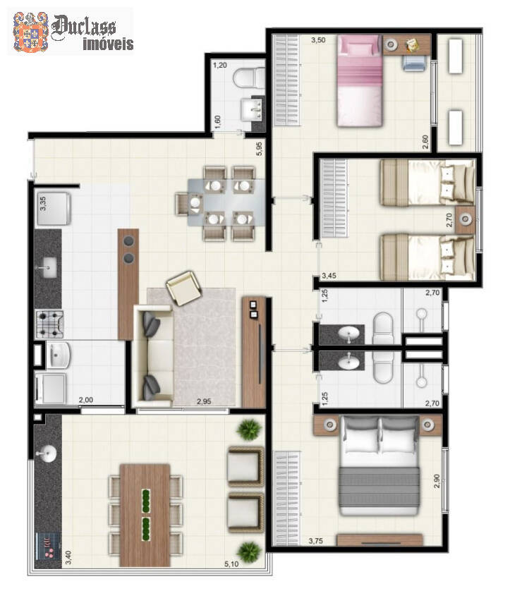 Apartamento à venda com 3 quartos, 103m² - Foto 35