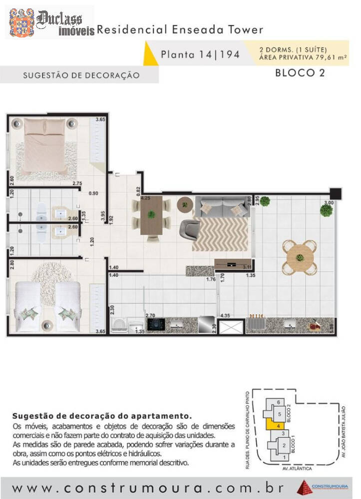 Apartamento à venda com 2 quartos, 79m² - Foto 4