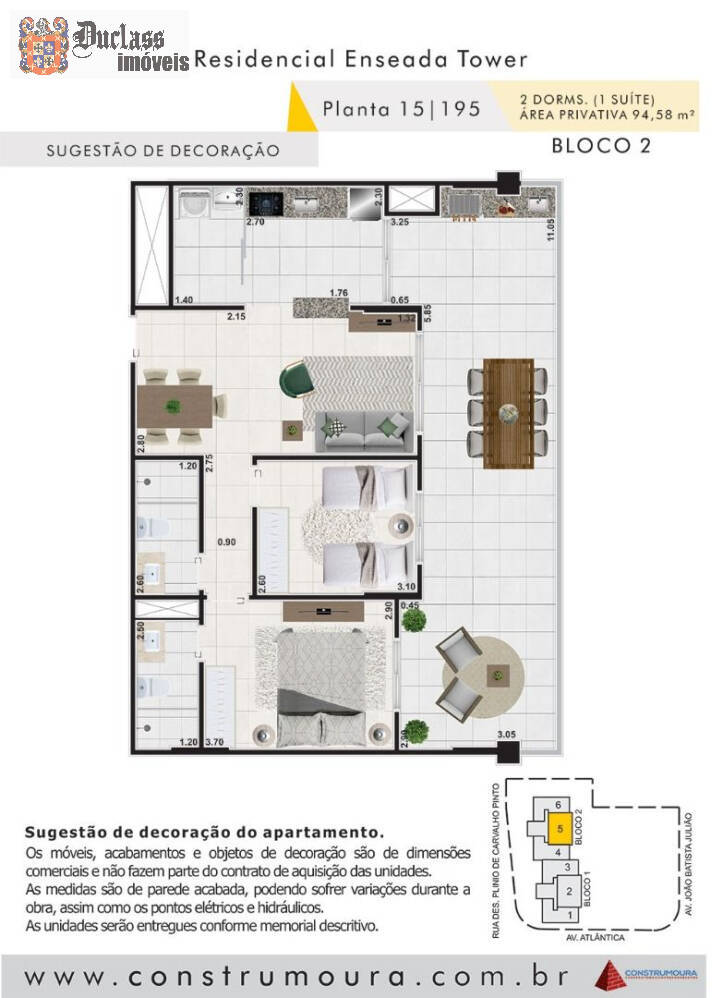 Apartamento à venda com 2 quartos, 94m² - Foto 16