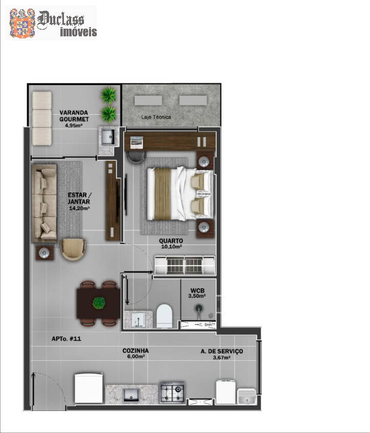 Apartamento à venda com 1 quarto, 50m² - Foto 18