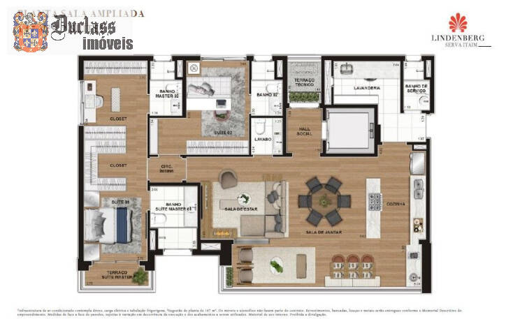 Apartamento à venda com 3 quartos, 147m² - Foto 12