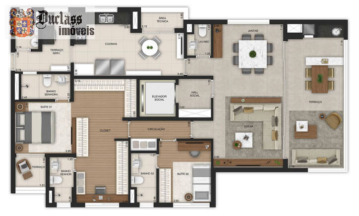 Apartamento à venda com 3 quartos, 141m² - Foto 15